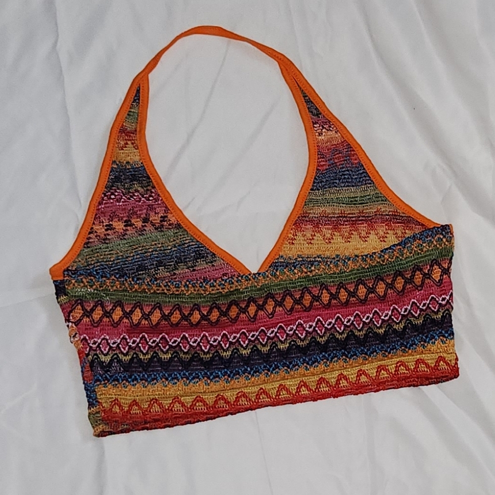 Multicolored Amazon Halter Top - Picture 2 of 5